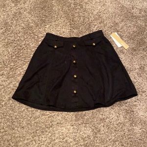 Black mini-skirt